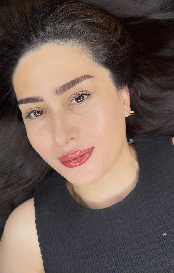 Professional permanent makeup application